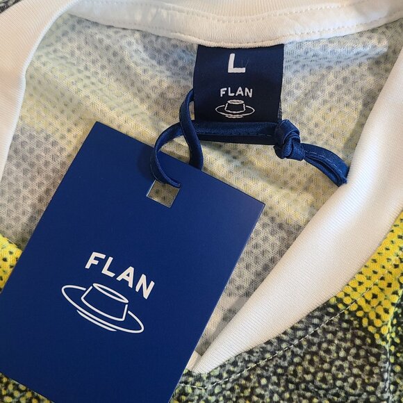 Flan Labs Cellar Soccer Jersey Mens L Green Geo  Long Sleeve Blokecore NEW - Picture 4 of 8